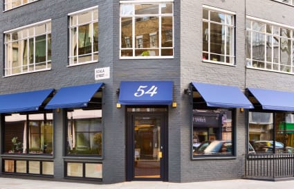 10 Person External Private Office in London with views over Charlotte Street | 437 sqft