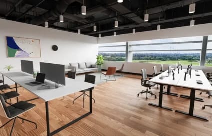 Suite 102 - 142 sqm | External Private Window Office for up to 36 People       