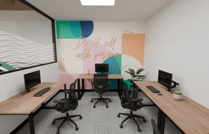 Suite 7 - 14.2 sqm | Internal Private Office for up to 4 People      