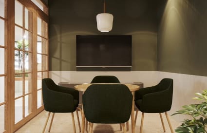 4-5 Person private office with city views