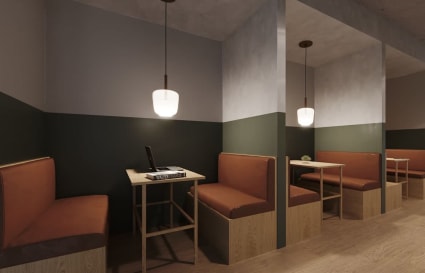 4-5 Person private office with city views