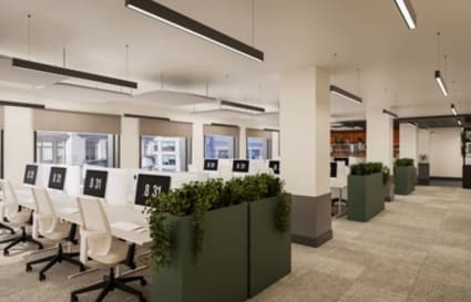 Managed Offices for up to 20 People with 2 Meeting Rooms, Kitchen & Breakout | 968 Sq. Ft.