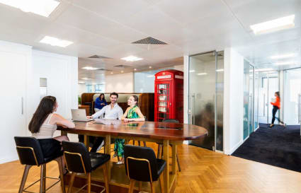 4 Desk Office with Natural Light