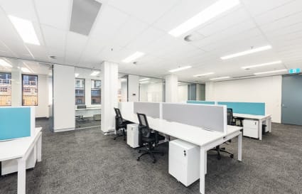 243sqm | 18 Workstations with 4 Internal Offices, 4pax Meeting Room, & 10pax Boardroom