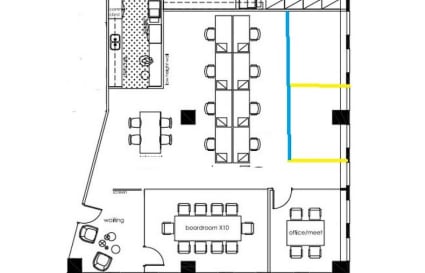 159sqm | 10 Workstation with Meeting Room, Boardroom & Kitchen  