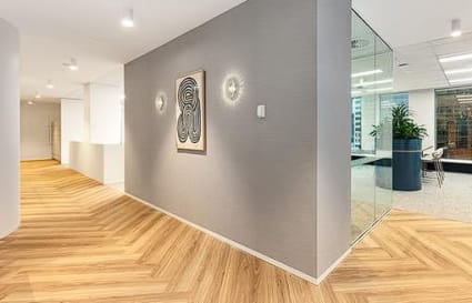 171sqm | 16 Workstation with Meeting Room, Boardroom & Kitchen/Breakout 