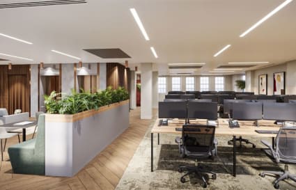 30 Person Managed Office with Meeting Rooms, Kitchen, Breakout and Phone Booths | 2,938 Sq. Ft.