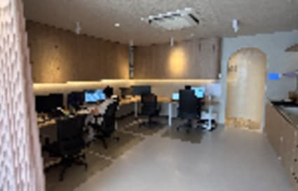 Coworking Desk with Studio Office.