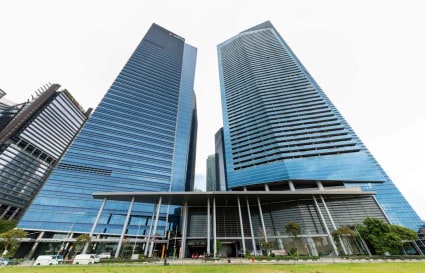 Contemporary office spaces in Marina Boulevard, Singapore, offering prime business location.
