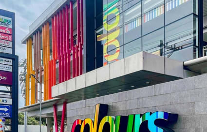 Vibrant office space in Colours Town Center, perfect for dynamic workplace needs.