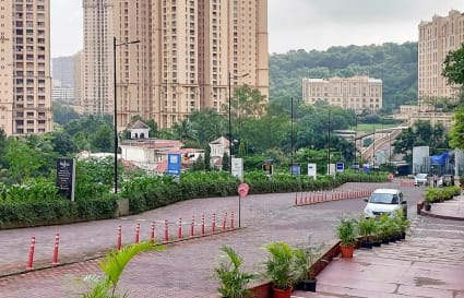 Lush surroundings greet you at this Mumbai coworking space, offering a serene and inspiring location.