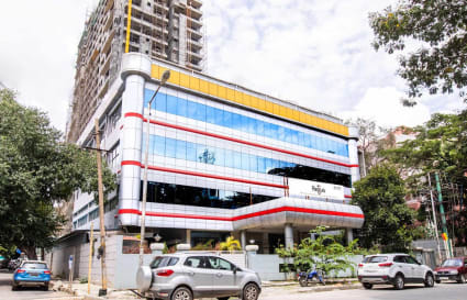 Modern coworking space on Krishna Rajendra Road, offering flexible layouts and vibrant environment.