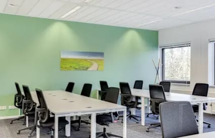 Modern coworking space with ergonomic chairs and abundant natural light in Western Bicutan.