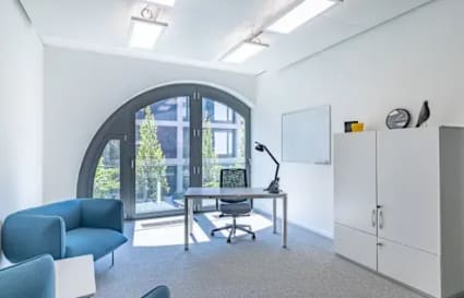 Bright, airy coworking space with modern furnishings and natural light in Bhubaneswar.