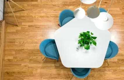 Modern coworking space with sleek furniture and natural lighting in Circle, Karnataka.