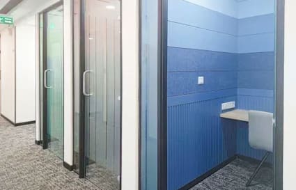 Private work pods in Powai coworking space offer a quiet, focused environment.