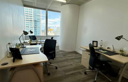 Modern coworking space with natural light and city views. Ideal for productivity and networking.