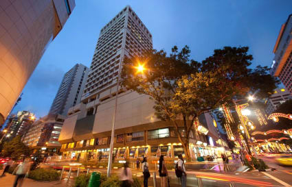Prime Orchard Road coworking space with vibrant city views and dynamic surroundings.