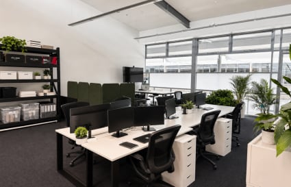Furnished 10-Person Office Share + Private Office & Car Space – Sydney Corporate Park, Alexandria