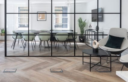 18 Person Private Office with Executive Office, Boardroom, Kitchen & Breakout | 1,696 Sq. Ft.