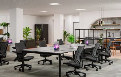 Private Office for up to 10 People with Meeting Room, Kitchen & Phone Booths | 958 Sq. Ft.