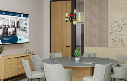 Private Office for up to 10 People with Meeting Room, Kitchen & Phone Booths | 958 Sq. Ft.