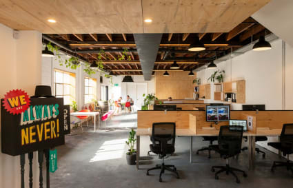 The Roller Co-working is housed in a mid 20th century warehouse on the Rosebery/Zetland border, close to the ever increasing amenities of Green Square