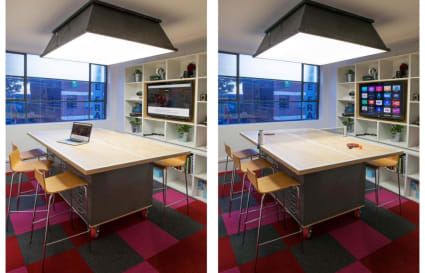 Free meeting room doubles as ping pong room