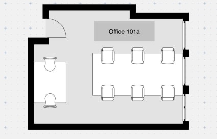 8 Person External Private Office | 254 Sq. Ft.