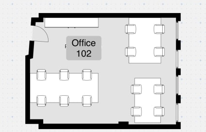 14 Person External Private Office | 465 Sq. Ft.