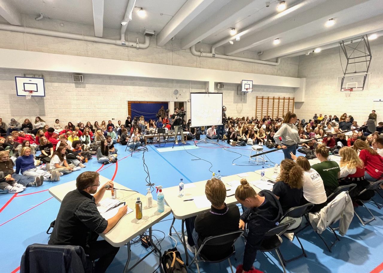 Oversiktsbilde fra paneldebatten i Ankerhallen