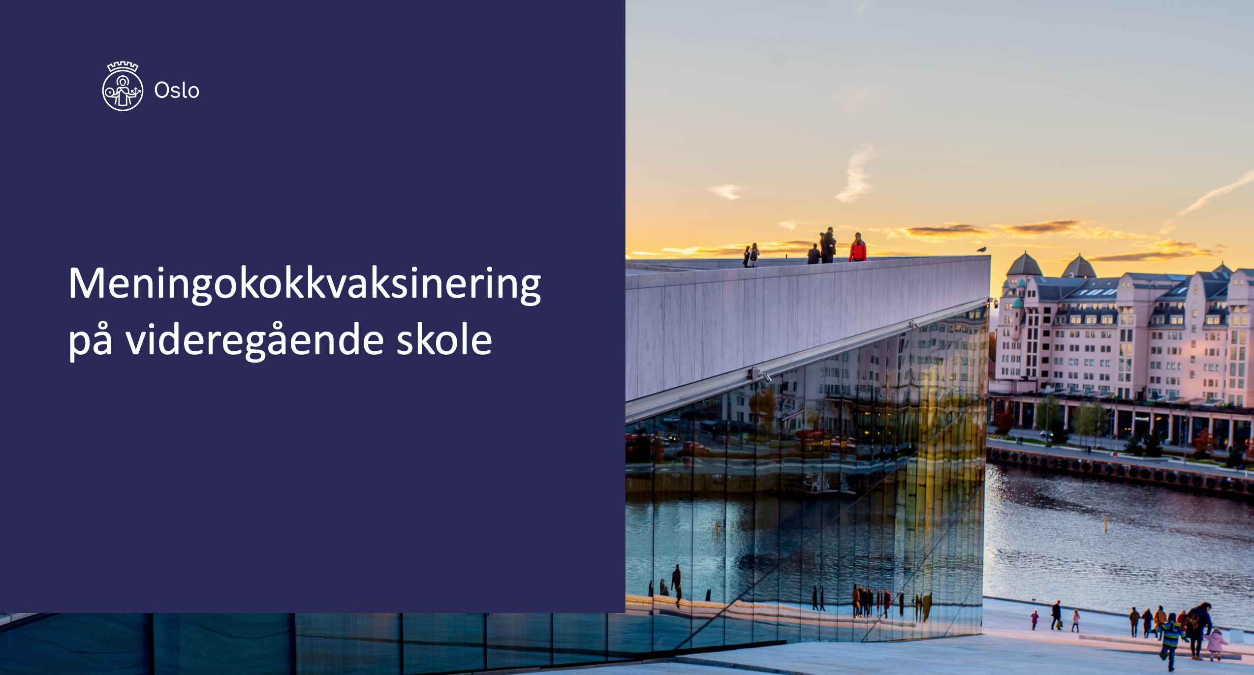 Meningokokkvaksinering mandag 25. september