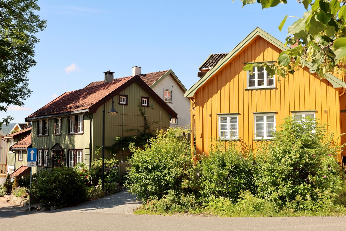 Bilde av Drøbak med flere koselige hus. 