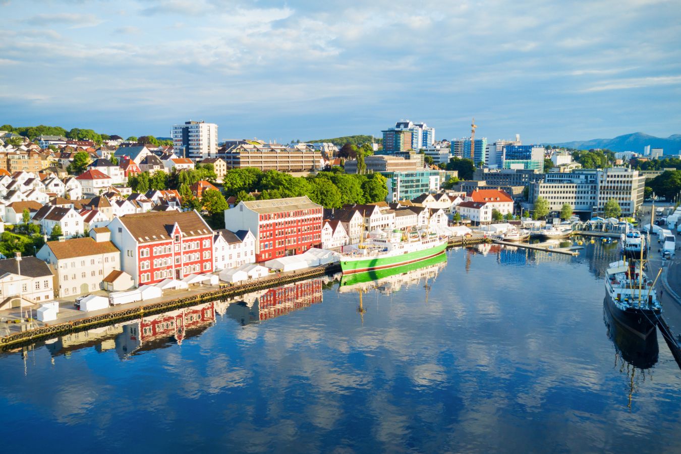 Flyfoto av Vagen i Stavanger