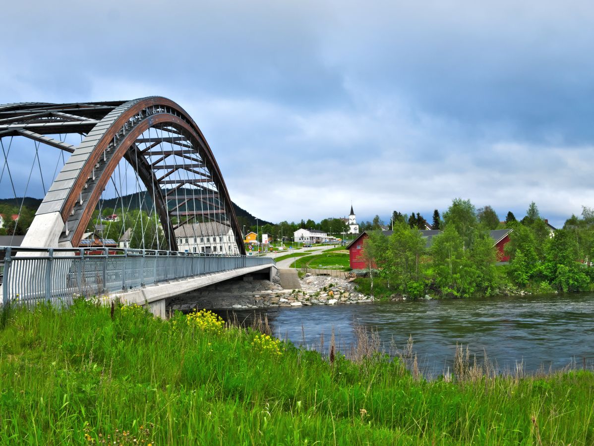 Bilde av bro i Alvdal Nord-Østerdalne i Innlandet. 