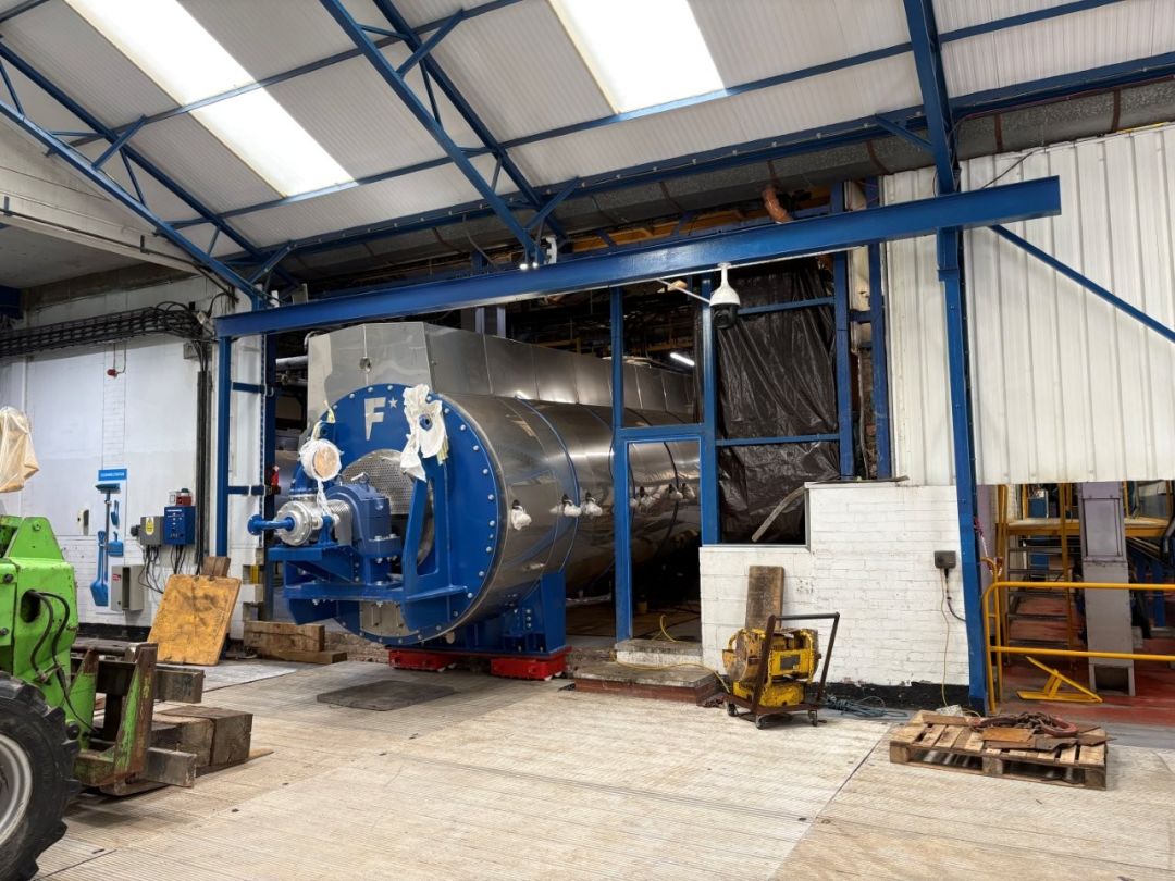 Dryer moved into fishmeal factory