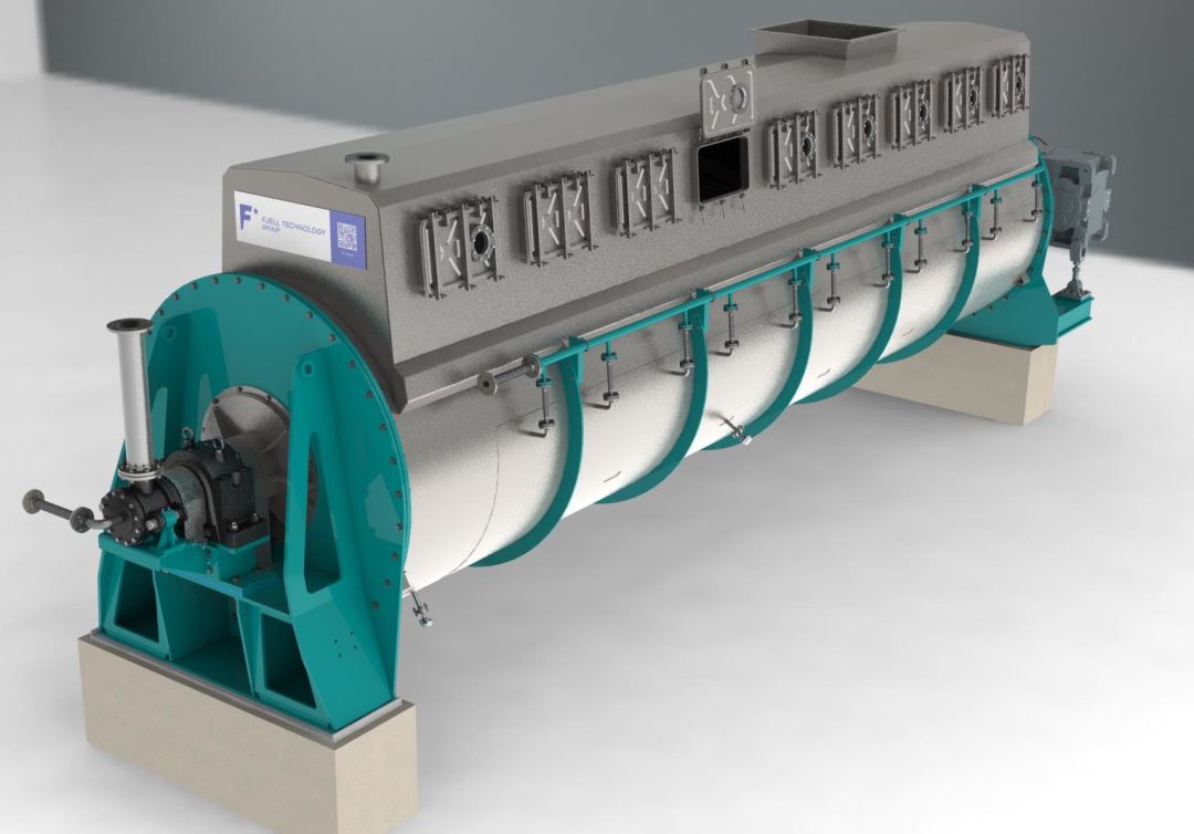 Fjell Turbo disc dryer for sludge and other rest raw materials.