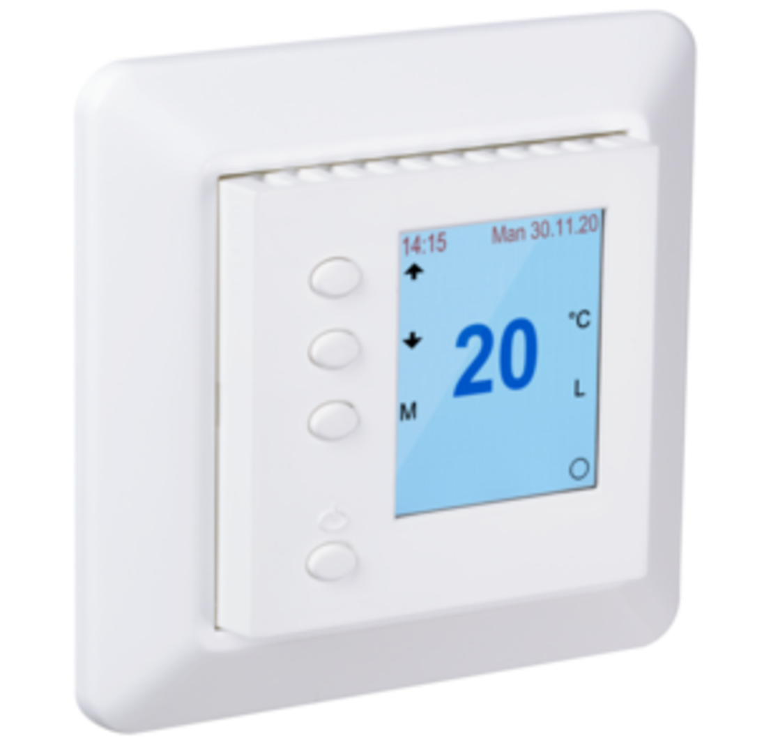 SmartTermostat Super RS RH i hvit farge