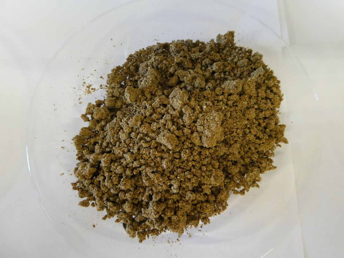 Dried fish sludge example