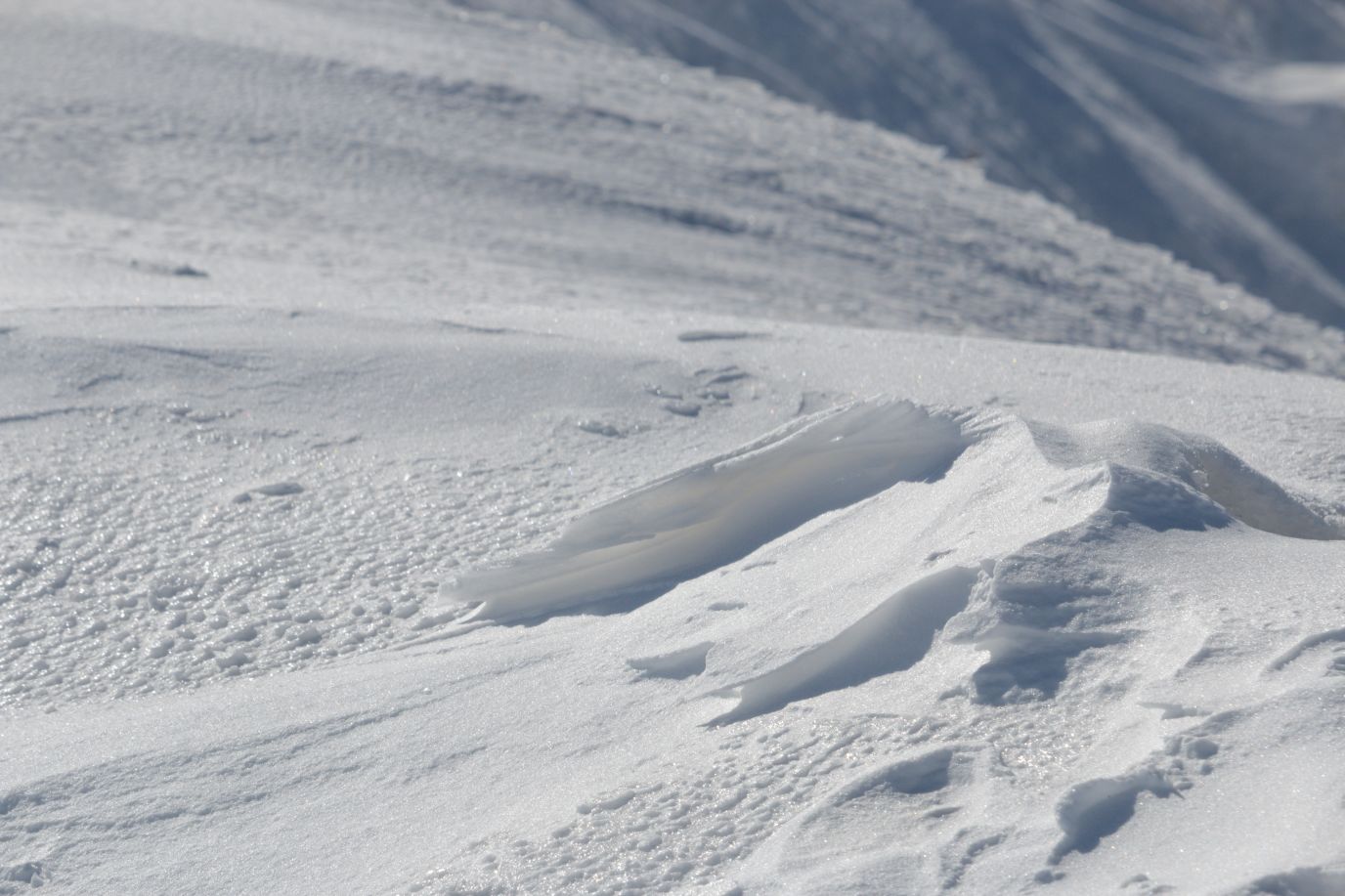 Foto av snø