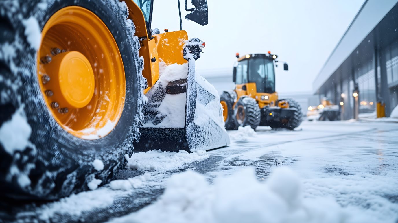 Bilde av måkebil is og snø