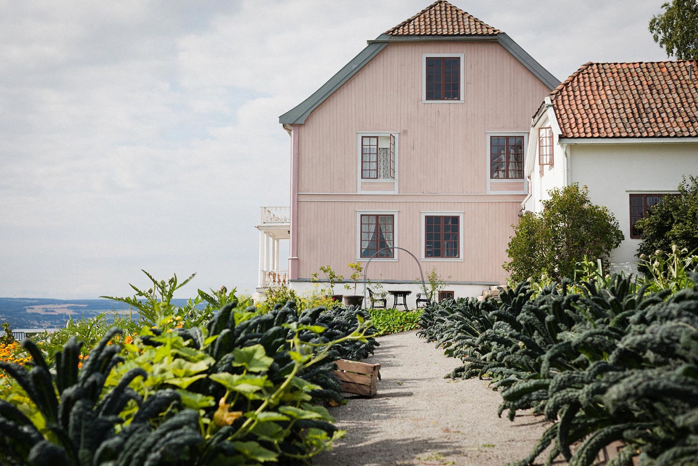 Hoveldsrud gård med frodige hager 