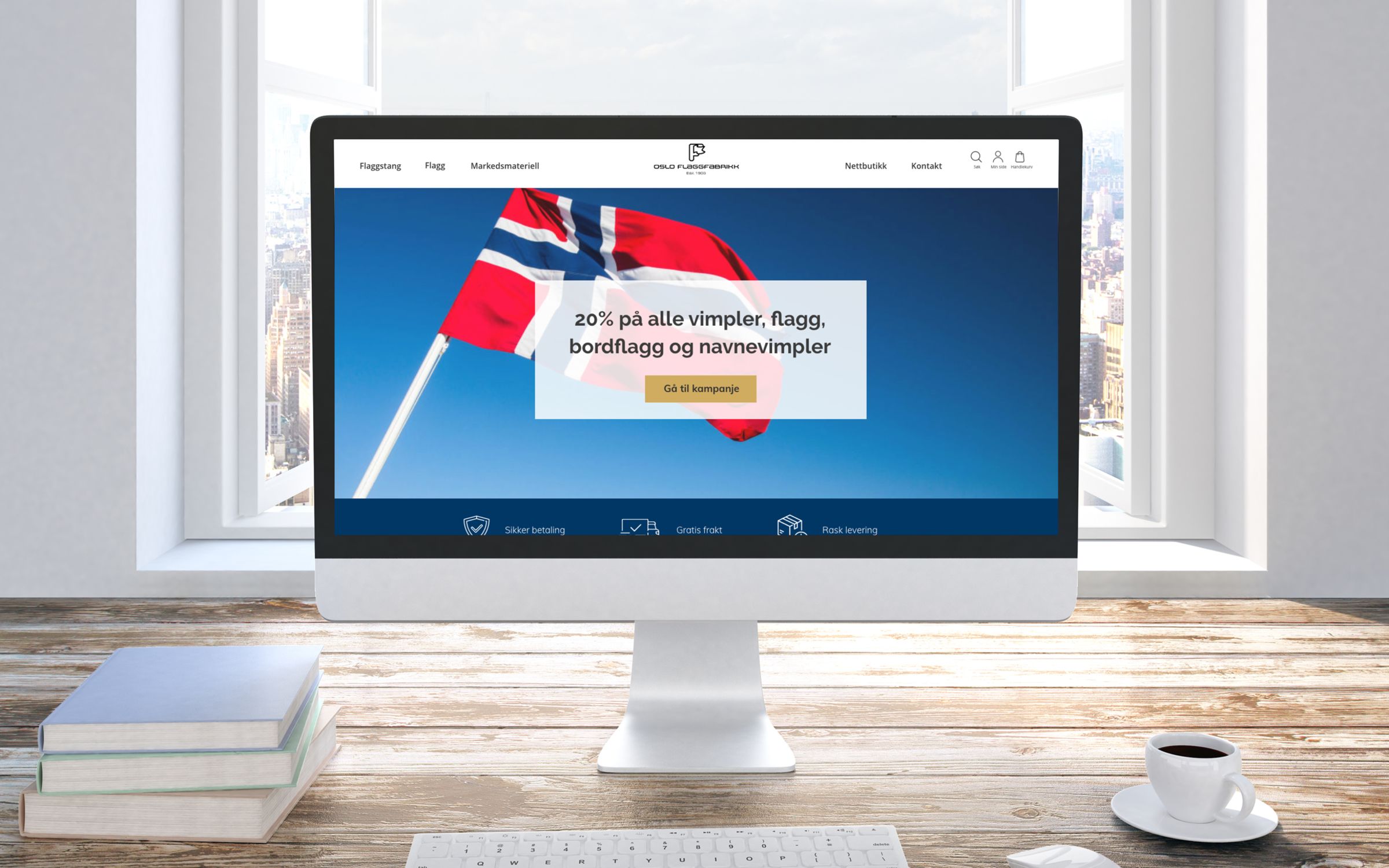 bilde av oslo flagg