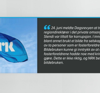 NRK beklager bildebruk i Stendi-sak