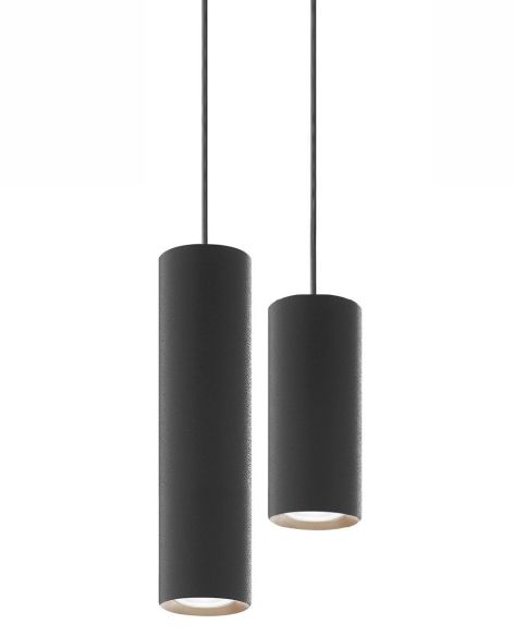 To svarte pendellamper