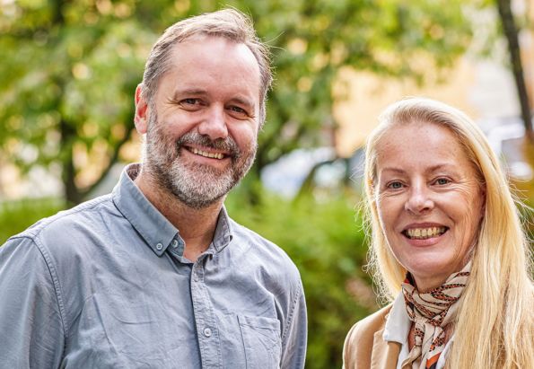 Morten Østerhus og Line Pedersen er husverter i Gabels Park