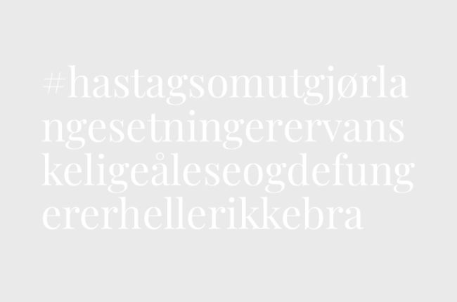 irreleveante hashtags