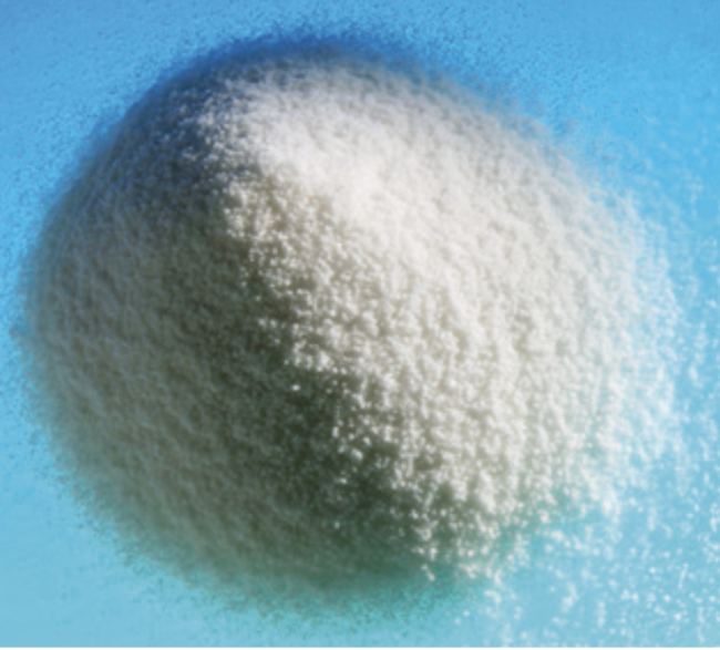 PAM is supplied as a powder, liquid emulsion or as a water-diluted solution. Her you see powder polymer.