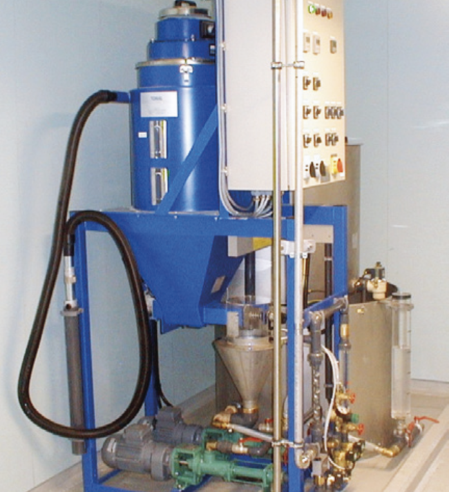 Example of polymer preparation device for powder PAM.