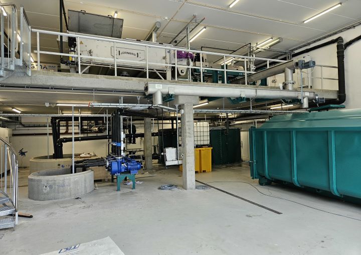 Wastewater treatment plant in aquaculture